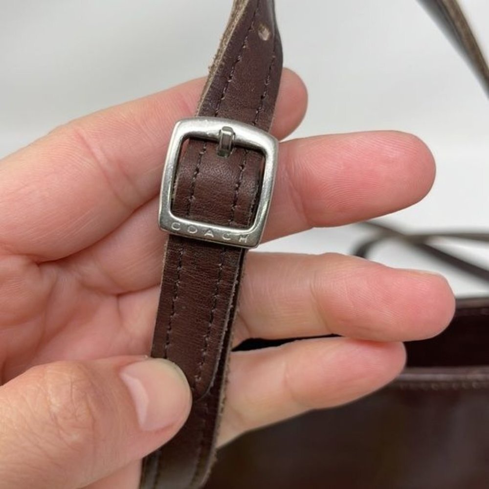 Coach Brown Leather Shoulder Bag - Picture 7 of 14